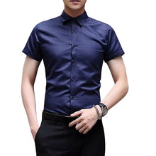 Load image into Gallery viewer, New Men's Shirt Long Sleeve Casual Shirts Men Dress Slim Solid Business Dress Shirt Spring Autumn Men's Dress Shirt With Button