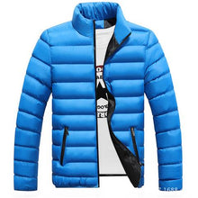 Load image into Gallery viewer, 2020 new men's casual warm cotton-padded jacket youth cotton-padded jacket thickened down cotton collar winter warm men's clothi