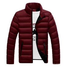 Load image into Gallery viewer, 2020 new men's casual warm cotton-padded jacket youth cotton-padded jacket thickened down cotton collar winter warm men's clothi