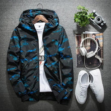 Load image into Gallery viewer, JALEEMAN Spring Autumn Mens Casual Camouflage Hoodie Jacket Men Waterproof Clothes Men's Windbreaker Coat Male Outwear 4X