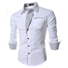 Load image into Gallery viewer, NEW Camisa Masculina Slim Fashion Men Shirt 2019 New Devin Du Brand Casual Long-Sleeved Chemise Homme Plaid Camisa Masculina Big