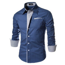 Load image into Gallery viewer, NEW Camisa Masculina Slim Fashion Men Shirt 2019 New Devin Du Brand Casual Long-Sleeved Chemise Homme Plaid Camisa Masculina Big