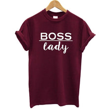 Load image into Gallery viewer, boss lady baby Letters Print Women tshirt Cotton Casual Funny t shirt For Lady Top Tee Hipster Tumblr Drop Ship Z-908

