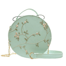 Load image into Gallery viewer, Hot Sale Sweet Lace Round Handbags High Quality PU leather Women Crossbody Bags Female Small Fresh Flower Chain Shoulder #N
