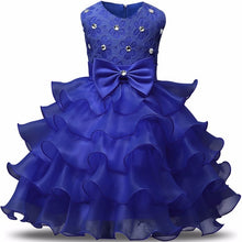 Load image into Gallery viewer, Flower Girl Dress Formal 3-8 Years Floral Baby Girls Dresses Vestidos 9 Colors Wedding Party Children Clothes Birthday Clothing
