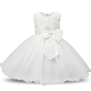 Flower Girl Dress Formal 3-8 Years Floral Baby Girls Dresses Vestidos 9 Colors Wedding Party Children Clothes Birthday Clothing