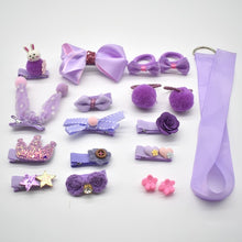Load image into Gallery viewer, 18 Pcs/Box New Kids Children Accessories Hairpins Barrettes Baby Fabric Bow Flower Headwear Hair clips Girls Headdress
