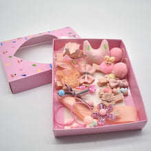 Load image into Gallery viewer, 18 Pcs/Box New Kids Children Accessories Hairpins Barrettes Baby Fabric Bow Flower Headwear Hair clips Girls Headdress
