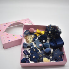 Load image into Gallery viewer, 18 Pcs/Box New Kids Children Accessories Hairpins Barrettes Baby Fabric Bow Flower Headwear Hair clips Girls Headdress
