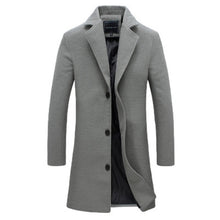 Load image into Gallery viewer, Men Fashion Jackets Men Slim Fits Coats Business Mens Long Winter Windproof Outwears Plus Size 5XL Black Hot Sale High Quality
