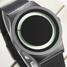 Load image into Gallery viewer, Creative Couple Watch Men Women Personality Minimalist Unique Turntable Dial Watch Casual Steel Black Gold Male Quartz Wristatch
