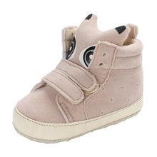 Load image into Gallery viewer, Baby Autumn Shoes Kid Boy Girl Fox Head Lace Cotton Cloth First Walker Anti-slip Soft Sole Toddler Sneaker 1 Pair
