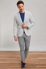 Load image into Gallery viewer, DeFacto Man Winter Smart Casual Long Pants Men Mid-waist Plaid Bottoms Male Light Grey Grids Trousers-L5089AZ19HS
