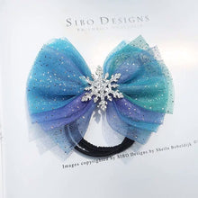 Load image into Gallery viewer, M MISM Christmas Snowflake Hair Accessories Crystal Hair Clips for Women Winter Hair Ties Girls Hairpins Blue Hair Scrunchies
