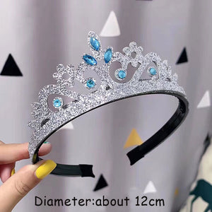 M MISM Christmas Snowflake Hair Accessories Crystal Hair Clips for Women Winter Hair Ties Girls Hairpins Blue Hair Scrunchies