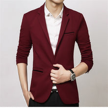 Load image into Gallery viewer, FGKKS New Arrival Luxury Men Blazer New Spring Fashion Brand Slim Fit Men Suit Terno Masculino Blazers Men
