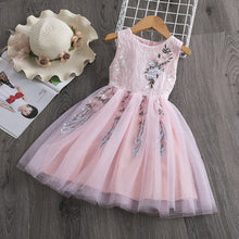 Load image into Gallery viewer, Girls Dresses 2019 Fashion Girl Dress Lace Floral Design Baby Girls Dress Kids Dresses For Girls Casual Wear Children Clothing
