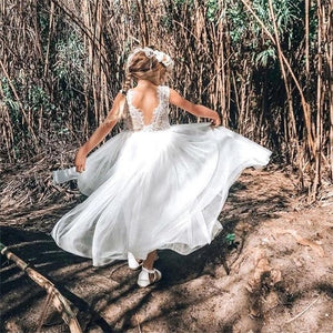 Girls Dresses 2019 Fashion Girl Dress Lace Floral Design Baby Girls Dress Kids Dresses For Girls Casual Wear Children Clothing