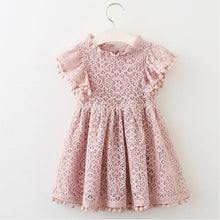 Load image into Gallery viewer, Girls Dresses 2019 Fashion Girl Dress Lace Floral Design Baby Girls Dress Kids Dresses For Girls Casual Wear Children Clothing
