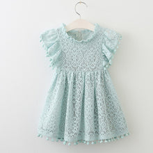 Load image into Gallery viewer, Girls Dresses 2019 Fashion Girl Dress Lace Floral Design Baby Girls Dress Kids Dresses For Girls Casual Wear Children Clothing
