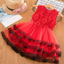 Load image into Gallery viewer, Girls Dresses 2019 Fashion Girl Dress Lace Floral Design Baby Girls Dress Kids Dresses For Girls Casual Wear Children Clothing
