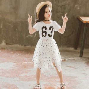 Floral Dress For Girls 2020 Summer Mesh Girls Dress Bow Kids Clothes Children's Dress Spring Teen Girls Clothing 6 8 12 Years