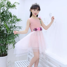 Load image into Gallery viewer, Floral Dress For Girls 2020 Summer Mesh Girls Dress Bow Kids Clothes Children&#39;s Dress Spring Teen Girls Clothing 6 8 12 Years
