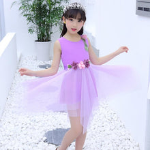 Load image into Gallery viewer, Floral Dress For Girls 2020 Summer Mesh Girls Dress Bow Kids Clothes Children&#39;s Dress Spring Teen Girls Clothing 6 8 12 Years
