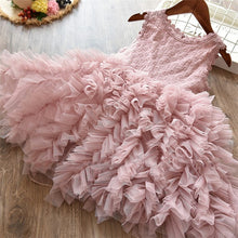 Load image into Gallery viewer, Children Formal Clothes Kids Fluffy Cake Smash Dress Girls Clothes For Christmas Halloween Birthday Costume Tutu Lace Outfits 8T
