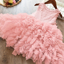 Load image into Gallery viewer, Children Formal Clothes Kids Fluffy Cake Smash Dress Girls Clothes For Christmas Halloween Birthday Costume Tutu Lace Outfits 8T
