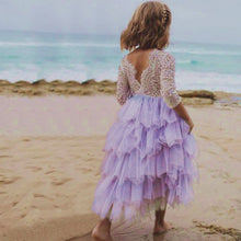 Load image into Gallery viewer, Children Formal Clothes Kids Fluffy Cake Smash Dress Girls Clothes For Christmas Halloween Birthday Costume Tutu Lace Outfits 8T
