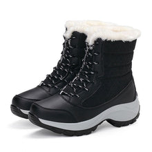 Load image into Gallery viewer, Women Boots Waterproof Winter Shoes Women Snow Boots Platform Keep Warm Ankle Winter Boots With Thick Fur Heels Botas Mujer 2019
