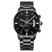 Load image into Gallery viewer, NIBOSI Mens Watches Luxury Top Brand Gold Watch Men Relogio Masculino Automatic Date Watch Quartz Luminous Calendar Wristwatch
