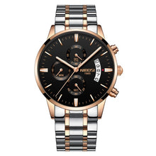 Load image into Gallery viewer, NIBOSI Mens Watches Luxury Top Brand Gold Watch Men Relogio Masculino Automatic Date Watch Quartz Luminous Calendar Wristwatch
