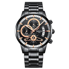 Load image into Gallery viewer, NIBOSI Mens Watches Luxury Top Brand Gold Watch Men Relogio Masculino Automatic Date Watch Quartz Luminous Calendar Wristwatch
