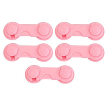 Load image into Gallery viewer, 5pcs/lot Multi-function Child Baby Safety Lock Cupboard Cabinet Door Drawer Safety Locks Children Security Protector Baby Care
