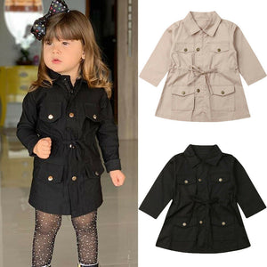 2020 Fashion Infant Baby Girls Boys Kids Jacket Coat Solid Single Breasted Jacket Autumn Winter Warm Children Tops 2-7Y
