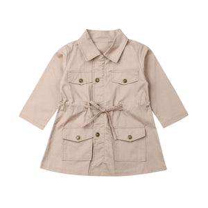 2020 Fashion Infant Baby Girls Boys Kids Jacket Coat Solid Single Breasted Jacket Autumn Winter Warm Children Tops 2-7Y
