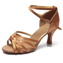 Load image into Gallery viewer, Hot selling Women Professional Dancing Shoes Ballroom Dance Shoes Ladies Latin Dance Shoes heeled 5CM/7CM
