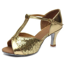 Load image into Gallery viewer, Hot selling Women Professional Dancing Shoes Ballroom Dance Shoes Ladies Latin Dance Shoes heeled 5CM/7CM
