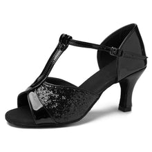 Load image into Gallery viewer, Hot selling Women Professional Dancing Shoes Ballroom Dance Shoes Ladies Latin Dance Shoes heeled 5CM/7CM
