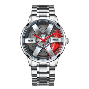 Nektom Mannen Velg Hub Horloge Custom Design Auto Polshorloge Rvs Custom Niet Afdrukken Velg Hub Horloges Man