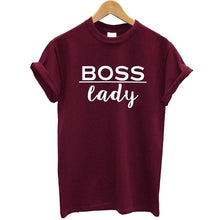 Load image into Gallery viewer, boss lady baby Letters Print Women tshirt Cotton Casual Funny t shirt For Lady Top Tee Hipster Tumblr Drop Ship Z-908
