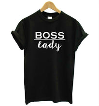 Load image into Gallery viewer, boss lady baby Letters Print Women tshirt Cotton Casual Funny t shirt For Lady Top Tee Hipster Tumblr Drop Ship Z-908
