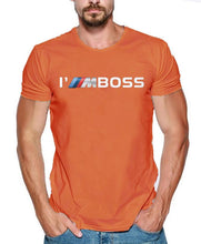 Load image into Gallery viewer, Summer Men's Tshirt 2019 Fashion I'm Boss M Power Logo funny 100% Cotton Custom Print Mercedes F1 Subaru Suzuki t-shirt
