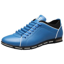 Load image into Gallery viewer, men's senakers shoes casual no-leather sport shoes Men solid Fashion Solid Leather Business Sport Flat Round Toe Casual Shoes
