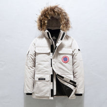 Load image into Gallery viewer, 90%Down Jackets Men Winter Jacket Men Fashion Thick Warm Parkas Fur White Duck Down Coats Casual Man Waterproof Down Jackets 165

