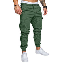 Load image into Gallery viewer, ASALI Solid Sweatpants Men Joggers Multi-pocket Pants Autunm 2019 New Fashion Long Trousers Male Elastic Waist Men's Sportswear
