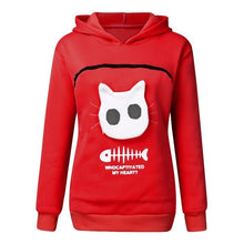 Load image into Gallery viewer, 2019 winter women hooded sweatshirts Women&#39;s Sweatshirt Animal Pouch Hood Tops Carry Cat Breathable Pullover sweatshirts#g3
