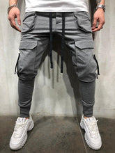 Load image into Gallery viewer, Casual Fitness Male Sportswear Tracksuit Sweatpants Men Pants Trendy Men's Hip Hop Pants Mens Joggers Solid Multi-pocket Pants
